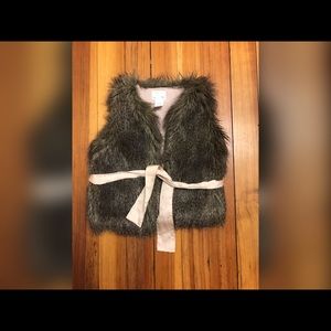 Crewcuts girls faux fur vest