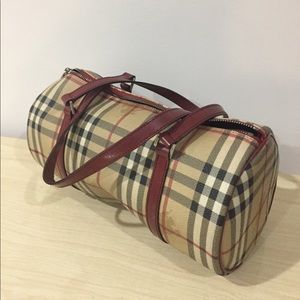 Authentic Haymarket Nova Check Burberry Barrel Bag