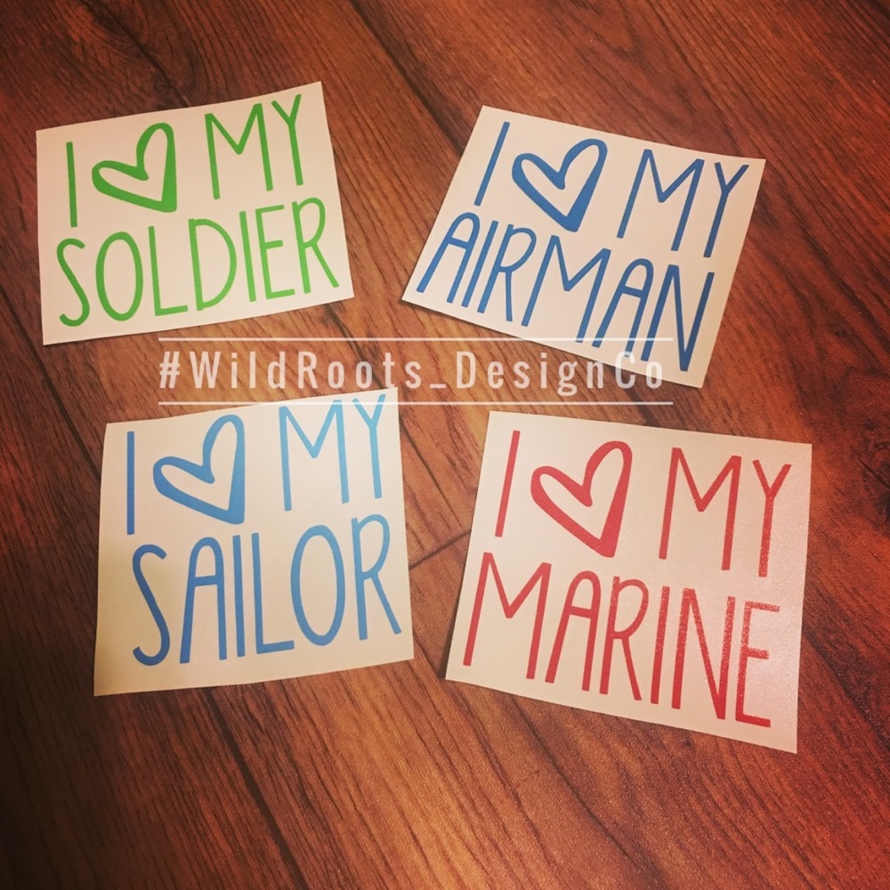 Military love Decal