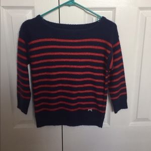 Tommy Girl Red & Navy Striped Sweater