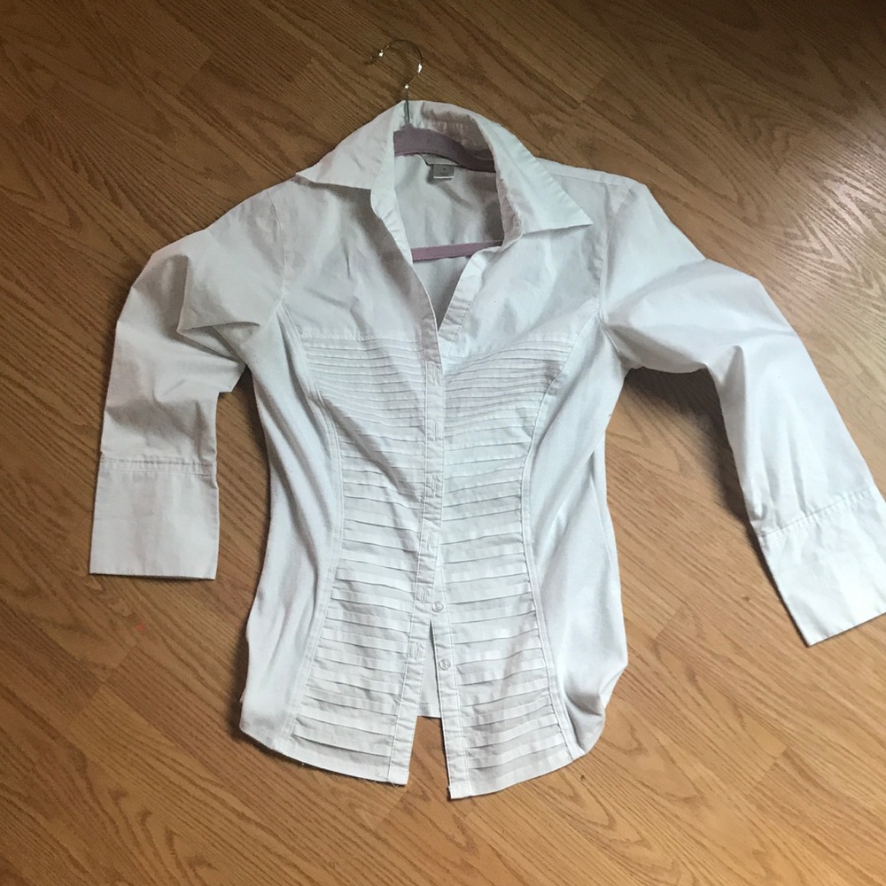 Crisp white button down