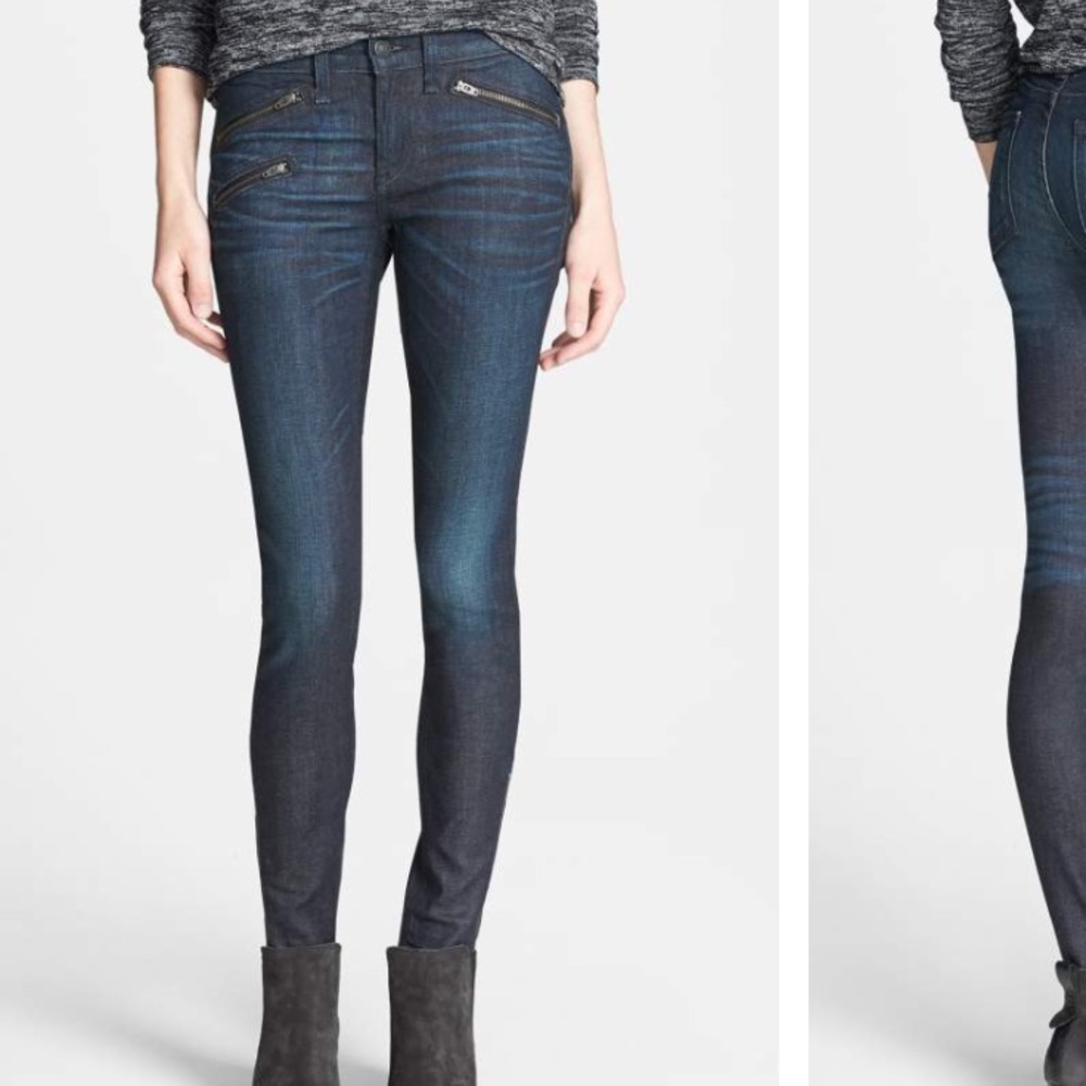 Rag & Bone Zipper Skinny Jean