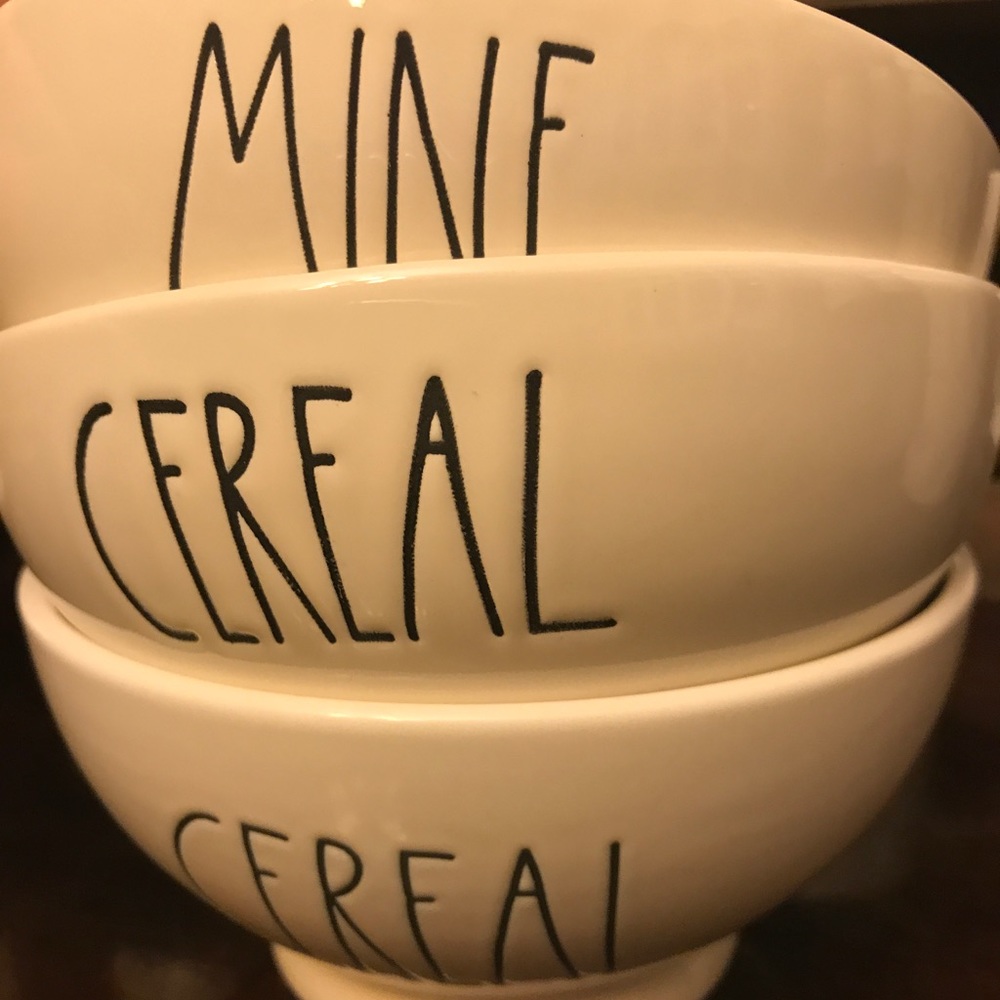 *** one Cereal and Mine sold ***Rae Dunn Bowls