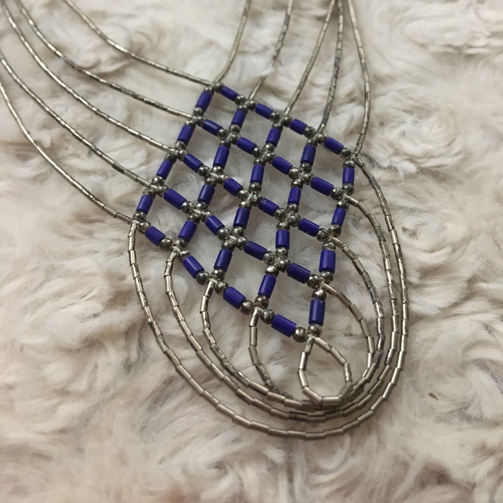 👛Vintage beaded multi-chain necklace👛