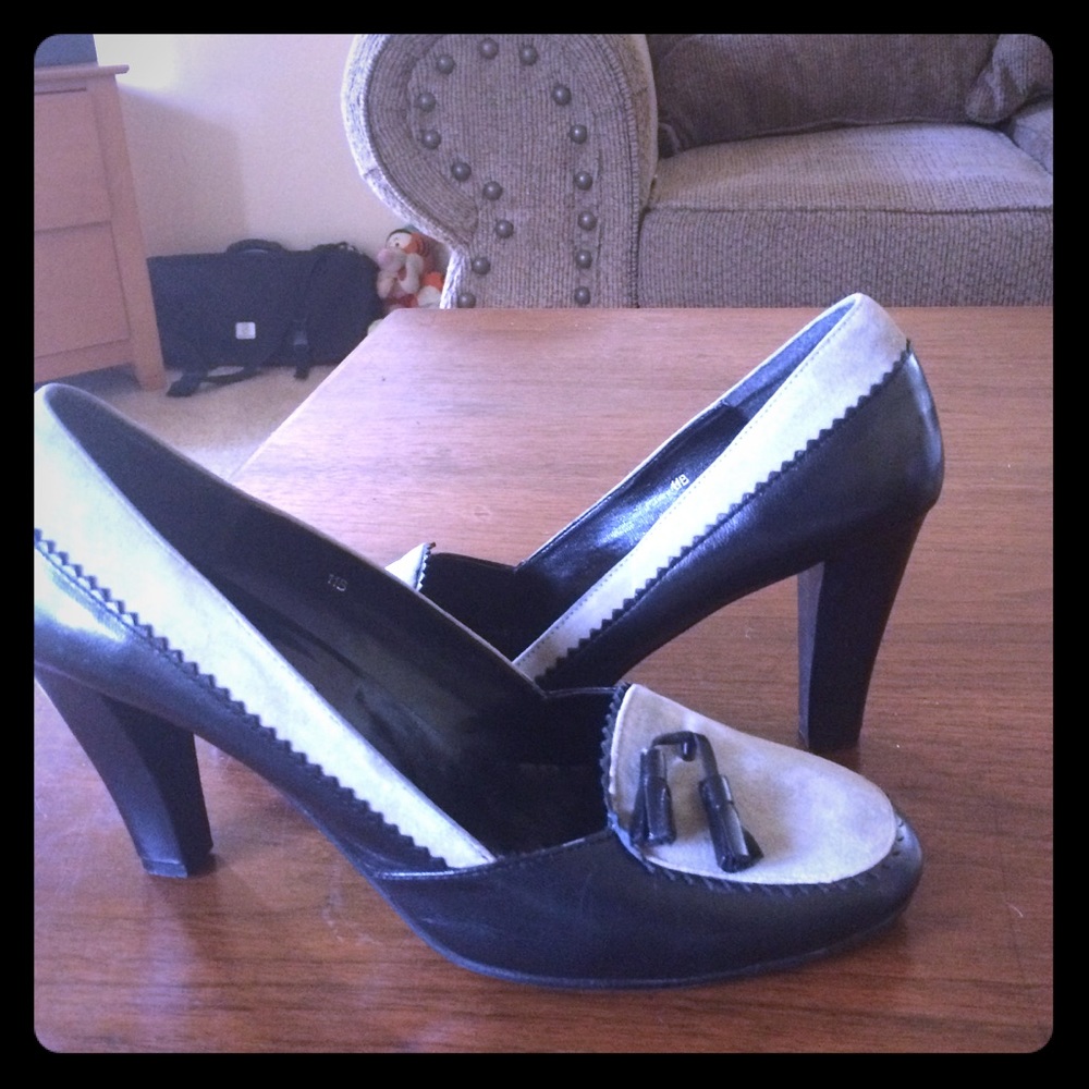 Black & Grey Dress Heels