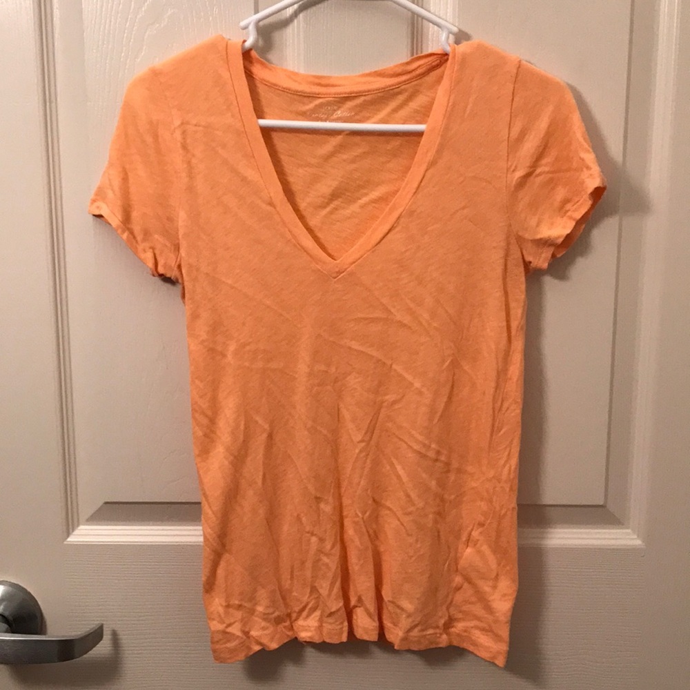 J. Crew Vintage Cotton Orange T-Shirt
