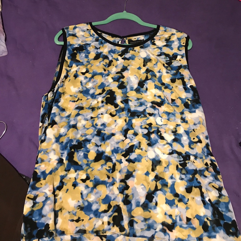 Calvin Klein Jeans Navy Sleeveless Top