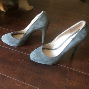 Zara Women Collection - Gray Suede Pumps / Heels