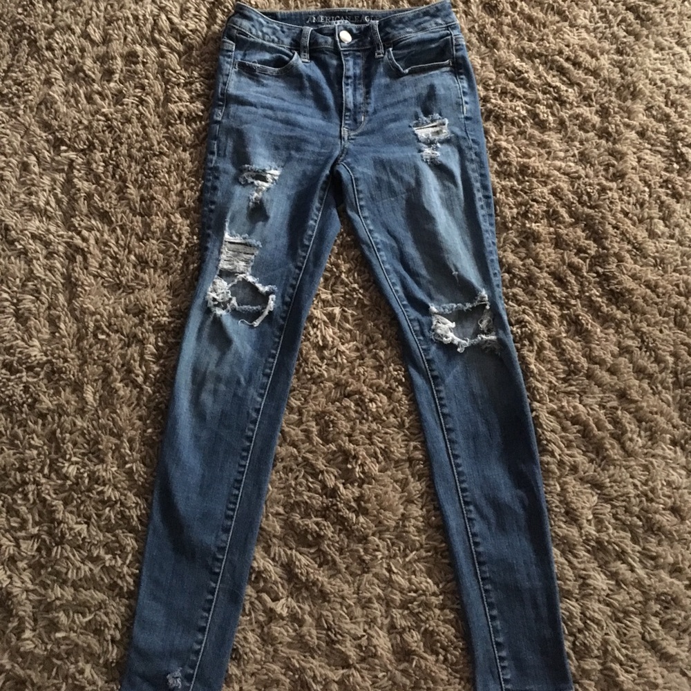 American Eagle ripped jeans
