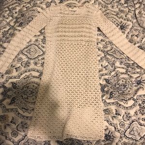 Michael Kors White Crochet Dress Size Large