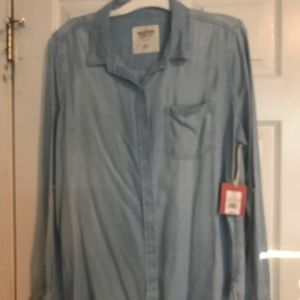 Denim long sleeve shirt