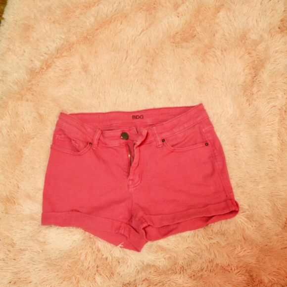 BDG Urban Outfitters High Waist Pink Shorts A27 - Picture 2 of 3