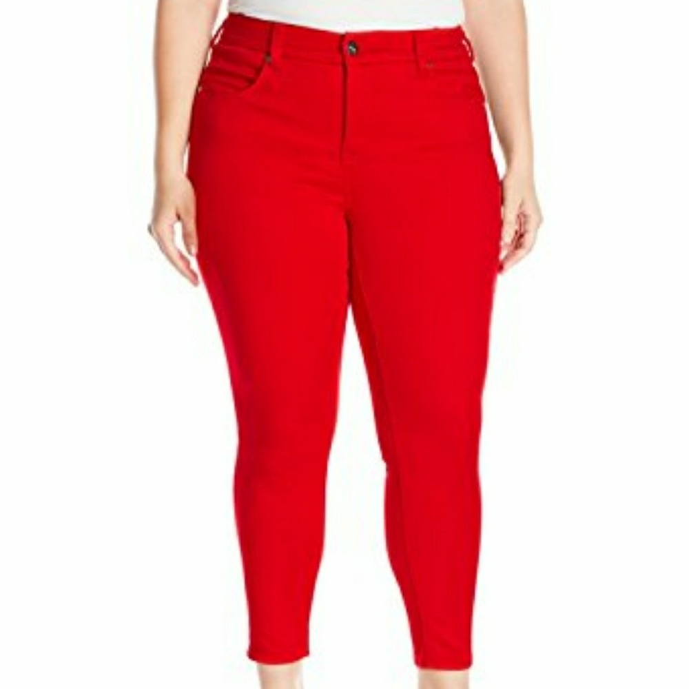 Melissa McCarthy Red Pencil Jeans