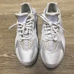 Triple white Nike huaraches