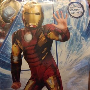 New Boys Marvel Avengers Iron Man Mark VII Costume