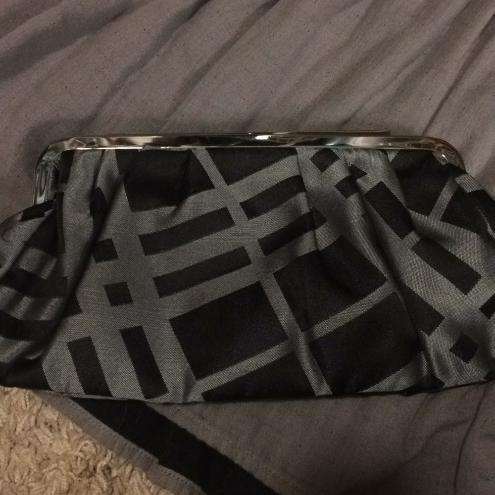 Geometric Banana Republic Clutch