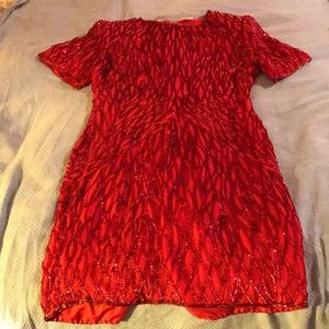 Vintage Ruby Red cocktail Dress