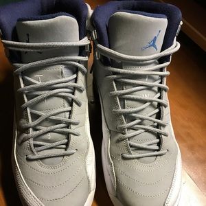 Navy/grey Jordan 12