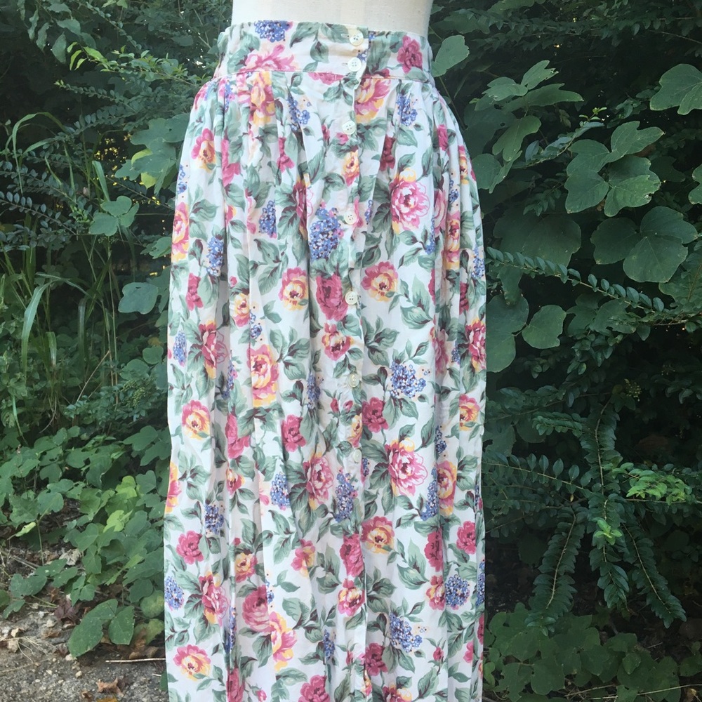 New Look vintage button front skirt