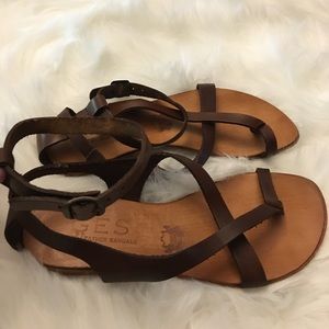 GES Leather Sandals Women Size 35(Euro) 4(US)
