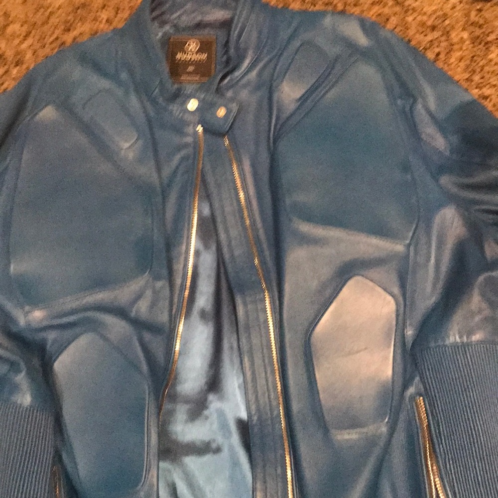Hudson motorcycle Jacket Blue