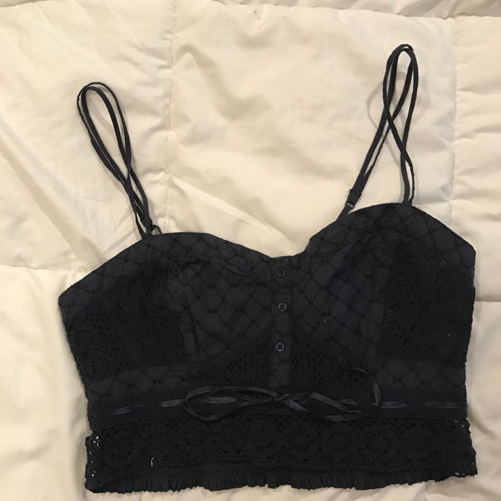 Small Blue Crop Top!