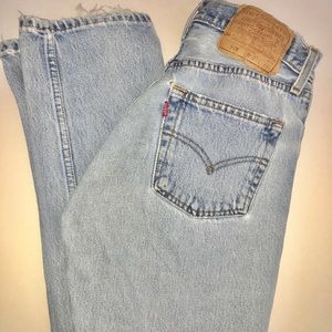 Vintage High Rise Distressed Levi's 501's