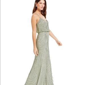 Spaghetti Strap Beaded Blouson Gown Dress S32