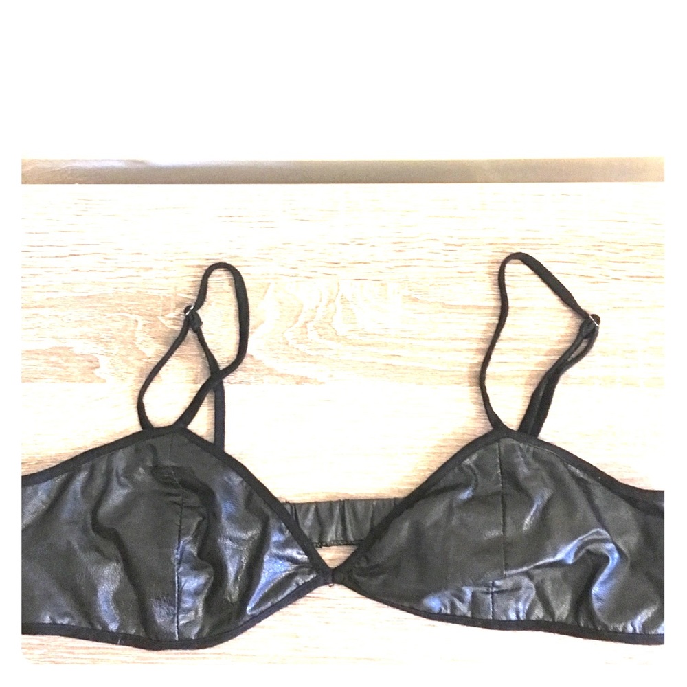 LUCCA COUTURE leather bralette