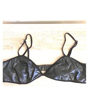 LUCCA COUTURE leather bralette
