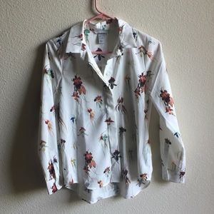 Gorgeous floral button up blouse