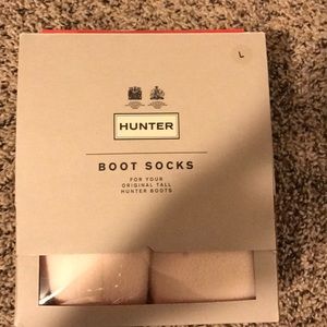 Hunter boot socks white