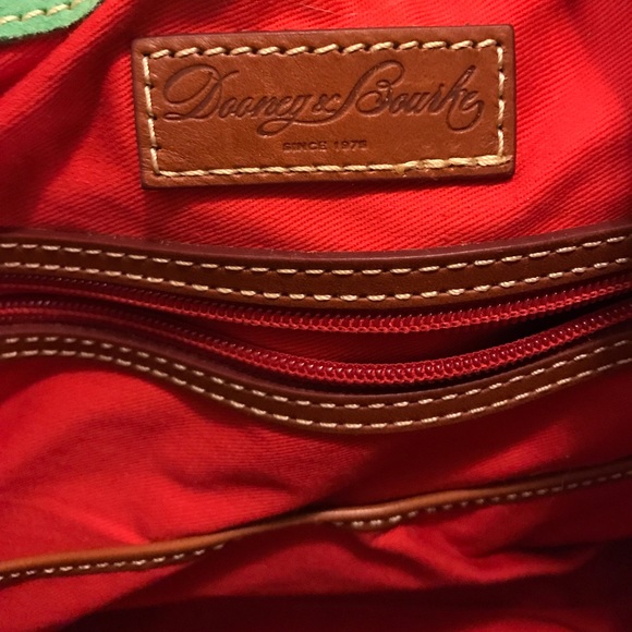 Dooney & Bourke Suede Logo Lock Shoulder Bag 💚 - Picture 7 of 7