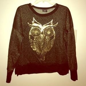 Sparkly gold owl 🦉 sweater