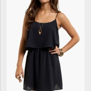 Navy Spaghetti Strap Dress