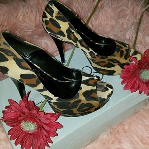 LEOPARD FABRIC SHOES 👠