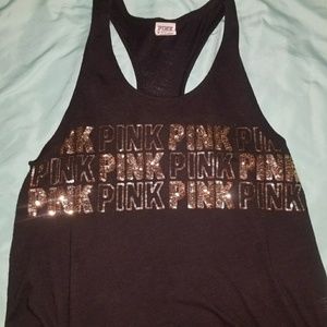 Vs Pink sequin crop top