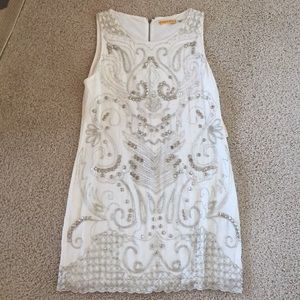 Beaded white dress