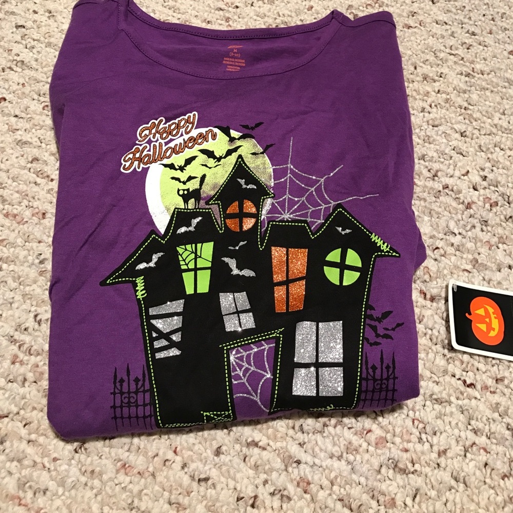 Girls Halloween Long Sleeve Tee NWT 12/14