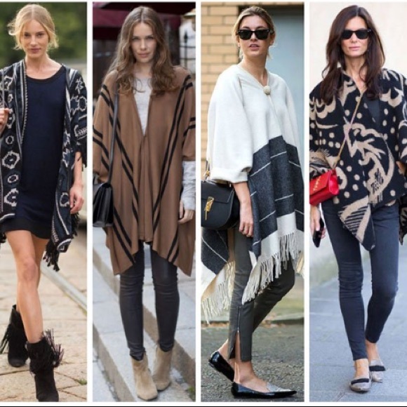 AZTEC/TRIBAL PONCHO - Picture 3 of 3