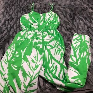 Green Lilly Romper