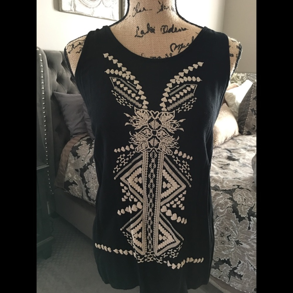 Rayon tank top.