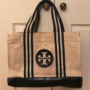 ⭐️Authentic Tory Burch Canvas Tote⭐️