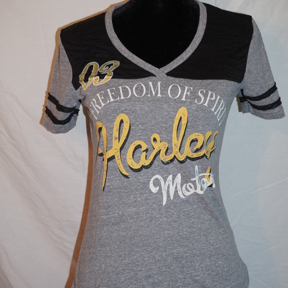 HARLEY DAVIDSON V NECK T SHIRT