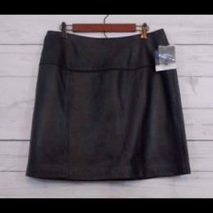 Valerie Stevens Leather Mini Skirt