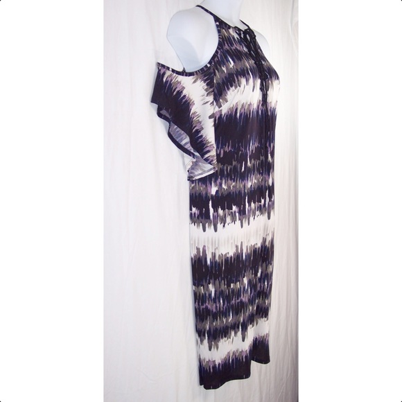 NEW Cato 18/20 Cold Shoulder Tie Dye Dress - Picture 6 of 8
