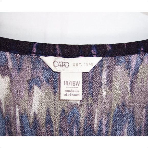 NEW Cato 18/20 Cold Shoulder Tie Dye Dress - Picture 8 of 8