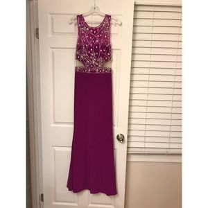 Magenta prom dress