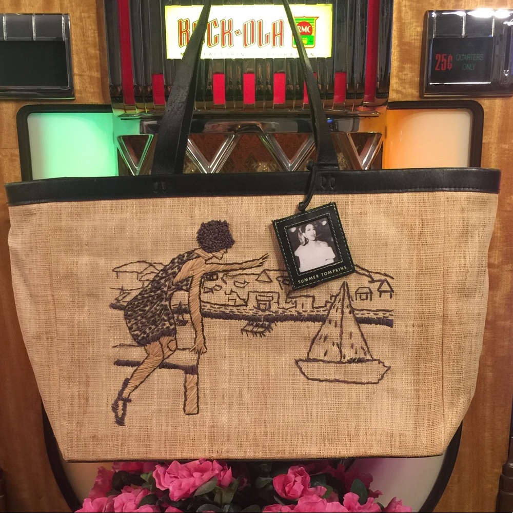 👜Auth Summer Tompkins "Boat Scene" Bag👜