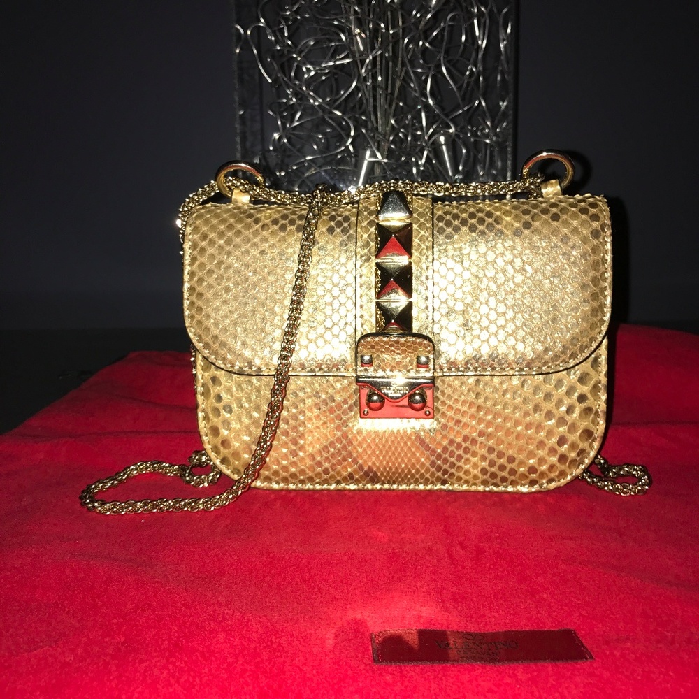 SOLD - Rockstud Limited Edition Gold Cross Body
